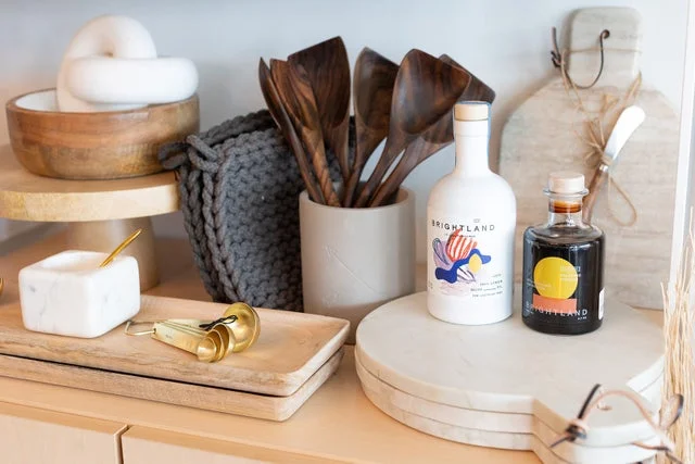 Kitchen and tableware displays at Ruxton Mercantile